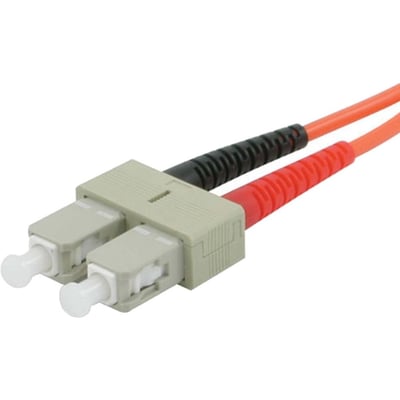 C2G 15m SC-ST 62.5/125 OM1 Duplex Multimode PVC Fiber Optic Cable - Orange