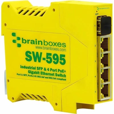 4 PORT POE+ GB ENET SWITCH/SFP INDUSTRIAL HIGH-SPEED DATA TRANSFER