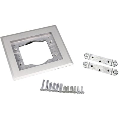 Wiremold Omnibox Single Gang Rectangular Aluminum Carpet/Tile Flange