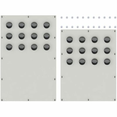 Panduit HD Fusion Wall Mount Top and Side Cover Kit, Gray