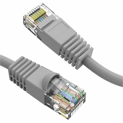 Axiom 9FT CAT5E 350mhz Patch Cable Molded Boot (Gray) - TAA Compliant