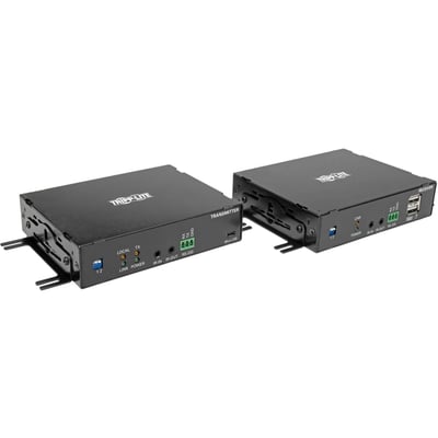 Tripp Lite by Eaton DisplayPort over Fiber Extender Kit Transmitter/Receiver 4K 4:4:4 RS-232 IR Multimode LC 985 ft. (300 m) TAA