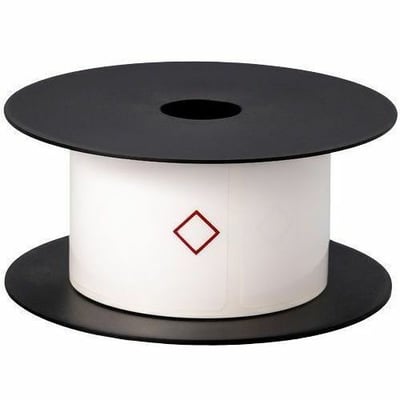 3INX2IN TT GHS 1 DIAMOND WHITE LABEL (USE BMSLPR03XX INK RIBBONS)