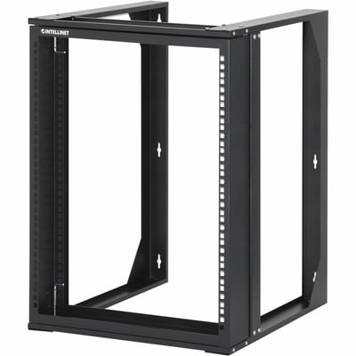19 IN. WALL MOUNT 2-POST OPEN FRAME NETWORK RACK, 12U