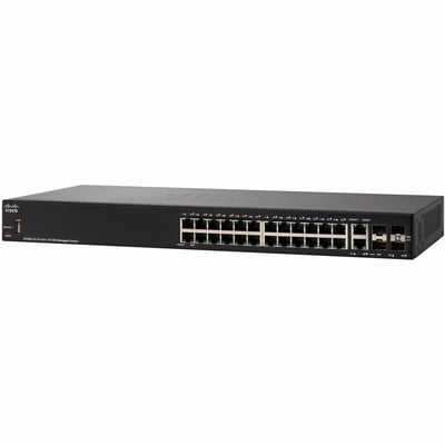 CISCO SF350-24 24-PORT 10/100 MANAGED SWITCH REMANUFACTURED