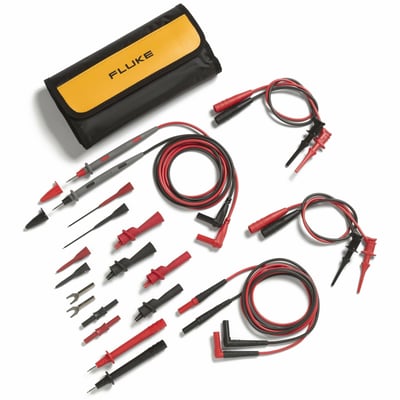 TEST LEAD SET DELUXE ELECTRONIC 1X TEST LEAD 1X BLACK  RED ALLIGAT