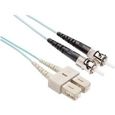 15 METER SC-ST OM3 10GIG FIBER OPTIC CABLE, AQUA, OFNR, 50/125 FIBER, MULTIMODE