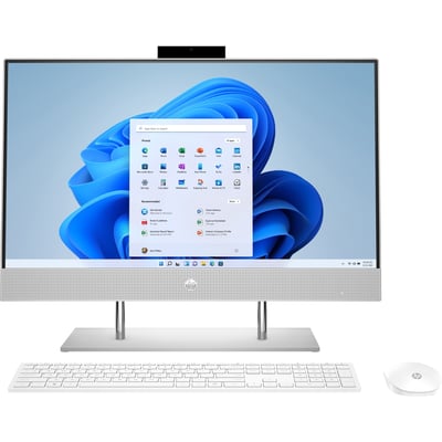 HP 24-dp1380 All-in-One Computer - Intel Core i7 11th Gen i7-1165G7 - 16 GB - 512 GB SSD - 23.8" Full HD - Desktop - Jet Black, Dark Chrome