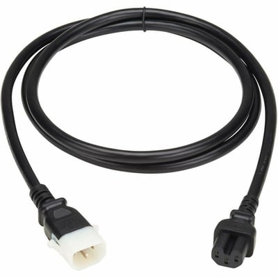 PDU POWER CORD C15 P-LOCK C14 HEAVY-DUTY 15A 250V 14AWG 6FT BLACK