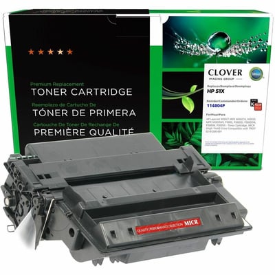 Clover Imaging Remanufactured High Yield MICR Toner Cartridge for HP Q7551X, TROY 02-81200-001