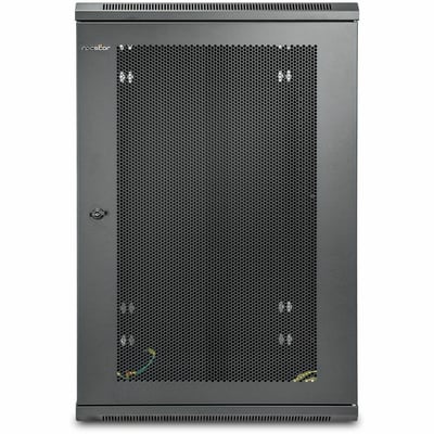 SOLIDRACK 18U WALL-MOUNT HALF-HEIGHT ENCLOSUREHINGED BACK