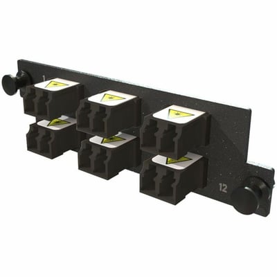 ADPT PANEL HDFP 6 KEYED LC DX 12F BLACK MOQ 1