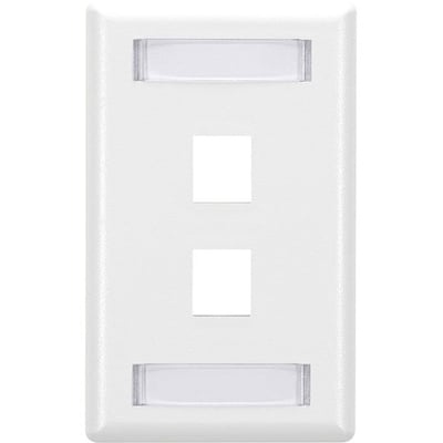 Black Box GigaStation2 2 Socket Network Faceplate