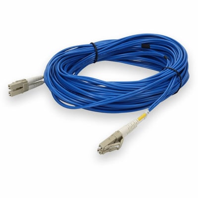 AddOn 30m LC to LC Blue OM4 Duplex OFNR (Riser-Rated) Fiber Patch Cable