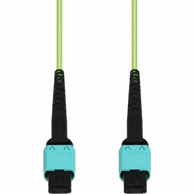 AddOn 7m MPO/UPC to MPO/UPC Lime Green OM5 OFNR (Riser-Rated) 12-Strand Fiber Patch Cable