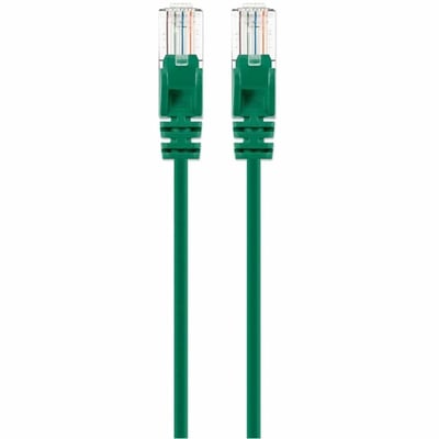 CAT6 U/UTP SLIM NETWORK PATCH CABLE, 1 FT., GREEN