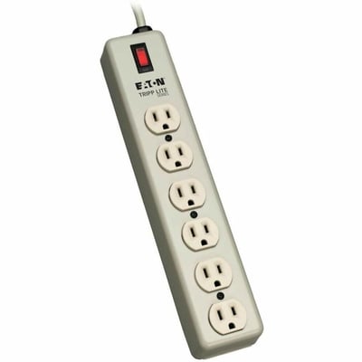 Tripp Lite by Eaton Waber Industrial Power Strip 6-Outlet 6 ft. (1.83 m) Cord Beige