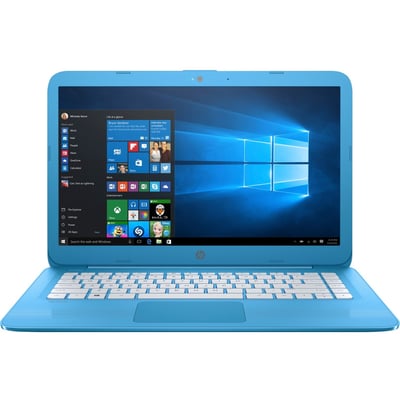 HP Stream 14-cb000 14-cb040nr 14" Notebook - Intel Celeron N3060 - 4 GB - 64 GB Flash Memory - Aqua Blue