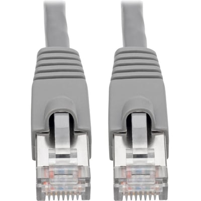 Tripp Lite by Eaton Cat6a Snagless Shielded STP Network Patch Cable 10G Certified, PoE, Gray RJ45 M/M 7ft 7'