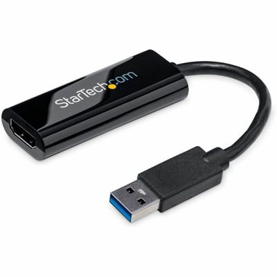 StarTech.com USB 3.0 to HDMI Adapter, 1080p Slim USB to HDMI Display Adapter Converter for Monitor, External Graphics Card, Windows Only