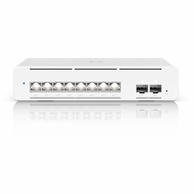 COMPACT DESKTOP/WALL-MOUNTABLE PROFESSIONAL-GRADE 8-PORT LAYER 3