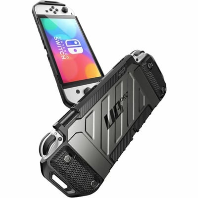 SUP Nintendo Switch OLED Unicorn Beetle PRO Dockable Grip Case-Black