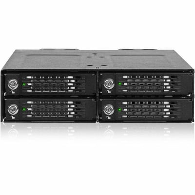 Icy Dock ToughArmor MB873MP-B V2 Drive Enclosure for 5.25" M.2, PCI Express NVMe 4.0 - SFF-8612 OCuLink Host Interface Internal - Black
