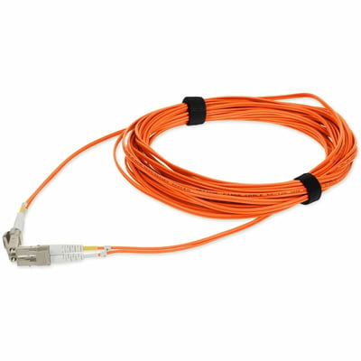 AddOn 5m LC to LC Orange OM4 Duplex OFNP (Plenum-Rated) Fiber Patch Cable