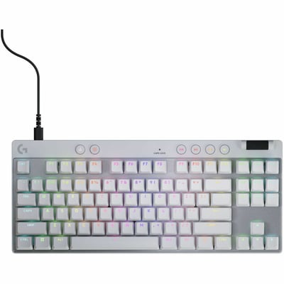 PRO X TKL RAPID (WHITE) WIRED GAMING KEYBOARD - LINEAR