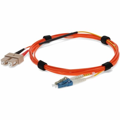 AddOn 3m SC (Male) Orange OM1 to LC (Male) Yellow OS2 Duplex OFNR Mode Conditioning Cable
