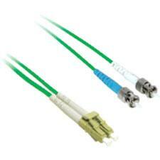 C2G-1m LC-ST 9/125 OS1 Duplex Singlemode PVC Fiber Optic Cable - Green