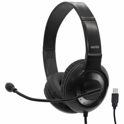 AVID PRODUCTS USB HEADSET W/ BLACK SILVER