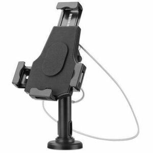 iPad & Tablet Desk Stand, Lockable, Wall Mountable, Secure Anti-Theft, 7.9" to 10.5" tablets, 360&deg; Rotation, +/- 70&deg; Tilt, 330&deg; Swivel, Black, Lifetime Warranty