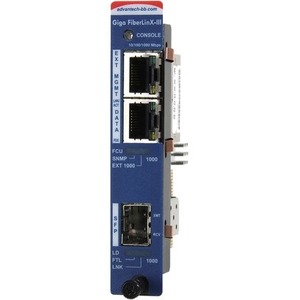 Advantech Slide-In Modular Media Converter 10/100/1000Mbps Managed Fiber Series