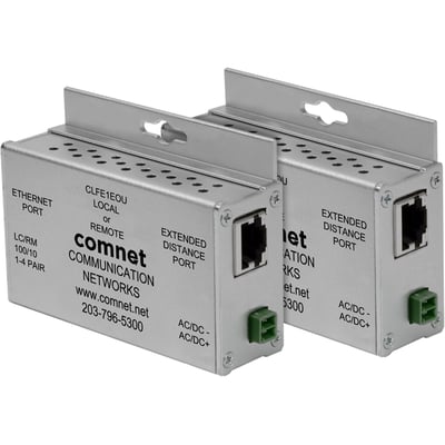 ComNet Ethernet-over-Copper Extender With Pass-Through PoE