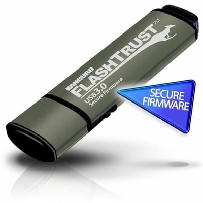 Kanguru FlashTrust Digitally-Signed Secure Firmware USB 3.0 Flash Drive