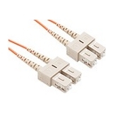 20 METER SC-SC OM1 1GIG FIBER OPTIC CABLE, ORANGE, OFNR, 62.5/125 FIBER, MULTIMO