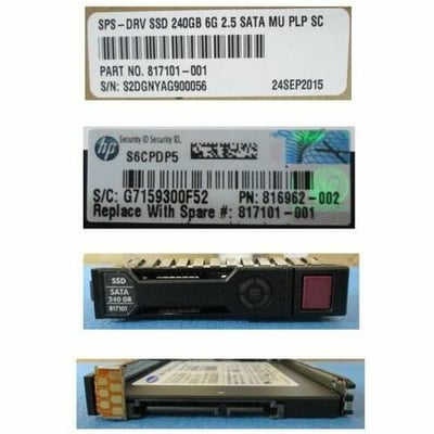 HPE Sourcing 240 GB Solid State Drive - 2.5" Internal - SATA (SATA/600) - Mixed Use