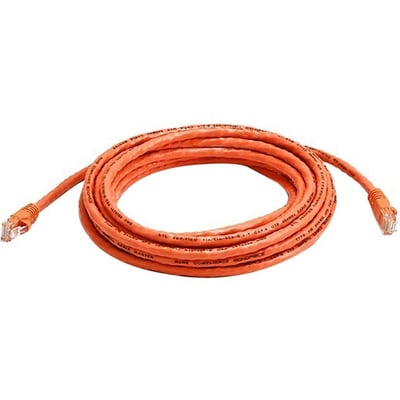 CAT6 24AWG UTP ETHERNET NETWORK PATCH CABLE_ 14FT ORANGE