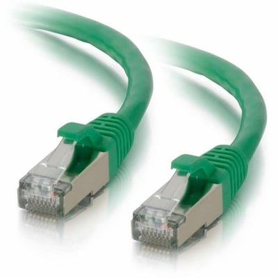 Quiktron Q-Series Patch Cords, CAT6A Shielded, booted, Green, 25 FT
