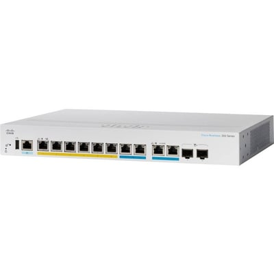 CBS350 MANAGED 8-PORT GE, POE, EXT PS, 2X1G COMBO