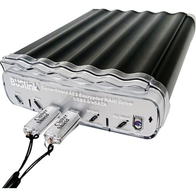 Buslink CipherShield CSX4TSSDU3KKB 4 TB Desktop Solid State Drive - External