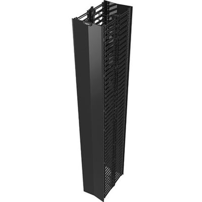Legrand Q-Series Vertical Manager, 7' H x 6" Wide, Double Sided