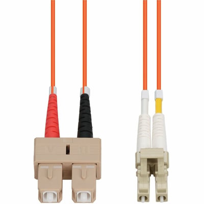 AddOn 4m SC to LC Orange OM1 Duplex OFNR (Riser-Rated) TAA MMF Fiber Patch Cable
