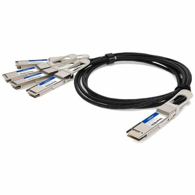 AddOn Arista Networks® CAB-D-4Q-200G-2M Compatible TAA Compliant 200GBase-CU QSFP-DD 200G to 4xQSFP28 50G NRZ Direct Attach Cable (Passive Twinax, 2m)