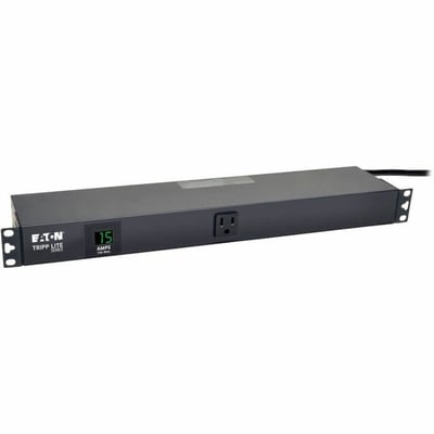 Tripp Lite by Eaton PDU 1.5kW Single-Phase Local Metered PDU 100-127V Outlets (13 5-15R) 5-15P 100-127V Input 15 ft. (4.57 m) Cord 1U Rack-Mount