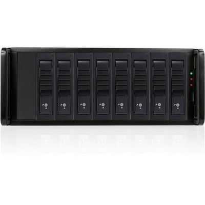 RAIDage JAGE480HDBK-DE-SEA Drive Enclosure 12Gb/s SAS, SATA/600 - Mini-SAS HD Host Interface - 4U Rack-mountable - Black