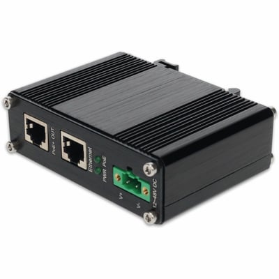 AddOn 10/100/1000M POE POWER INJECTOR 56V IEE802.3af and IEE802.3at compliant, 90W over 4-pairs, -40 to 75C
