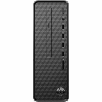 HP Slim S01-aF2000i S01-aF2020 Desktop Computer - Intel Pentium Silver J5040 - 8 GB - 1 TB HDD - 256 GB SSD - Mini-tower - Dark Black