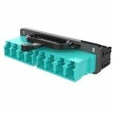 ADAPTER PANEL BAS8 2 LC QUAD AQUA